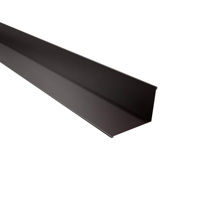 Muuraansluiting | 160 x 115 mm | 95° | Staal 0,50 mm | 60 µm Puramid | 6017 - Chocoladebruin #1