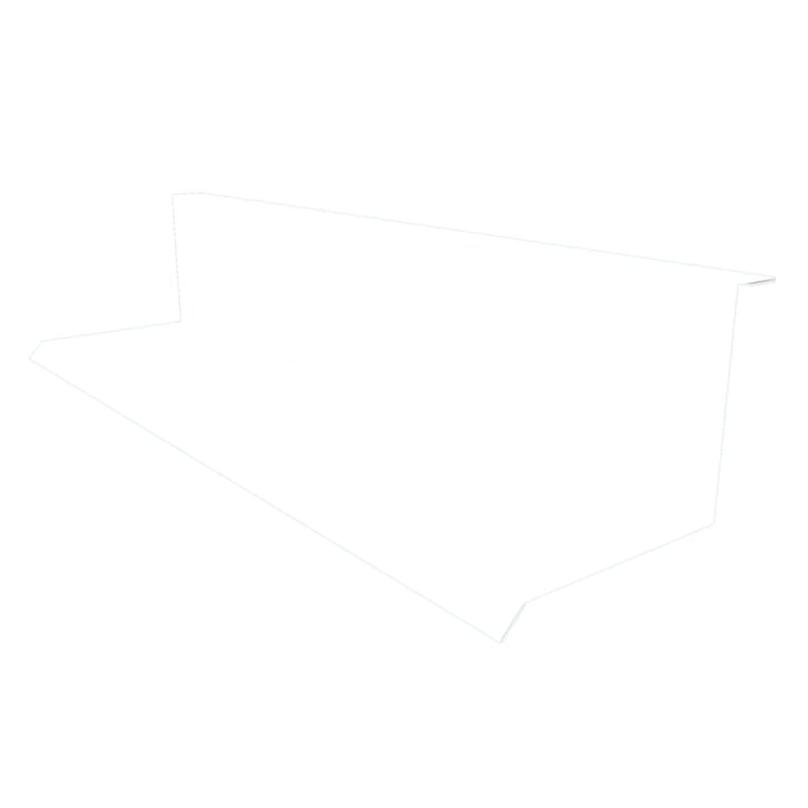 Muuraansluiting | Typ 1 | 100 x 110 x 2000 mm | 90° | Staal 0,50 mm | 25 µm Polyester | 9010 - Zuiverwit #1