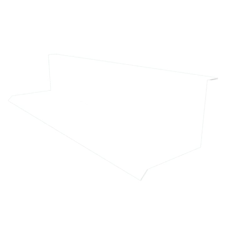 Muuraansluiting | Typ 1 | 100 x 110 x 2000 mm | 90° | Staal 0,75 mm | 25 µm Polyester | 9010 - Zuiverwit #1