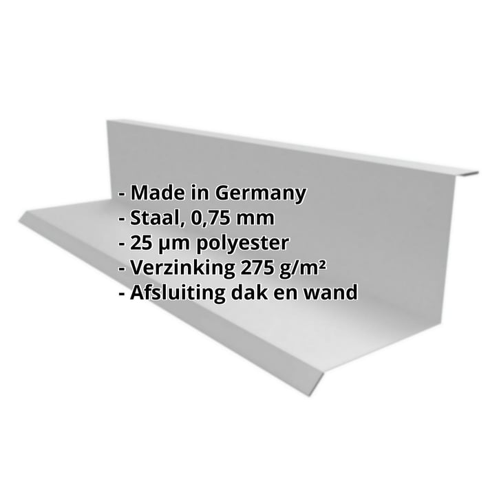 Muuraansluiting | Typ 1 | 100 x 110 x 2000 mm | 90° | Staal 0,75 mm | 25 µm Polyester | 9007 - Grijs aluminiumkleurig #2