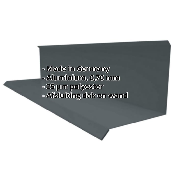 Muuraansluiting | Typ 3 | 100 x 110 x 2000 mm | 90° | Aluminium 0,70 mm | 25 µm Polyester | 7016 - Antracietgrijs #2