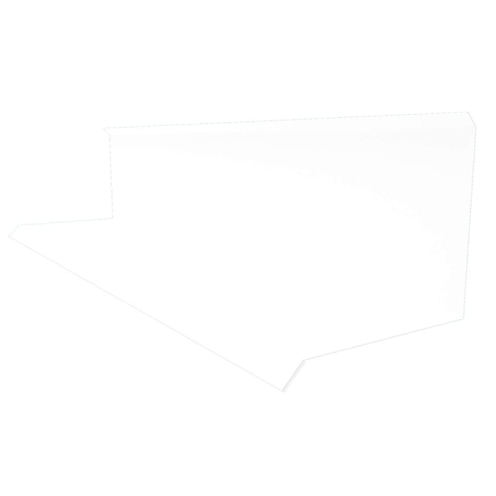 Muuraansluiting | Typ 3 | 100 x 110 x 2000 mm | 90° | Staal 0,50 mm | 25 µm Polyester | 9010 - Zuiverwit #1