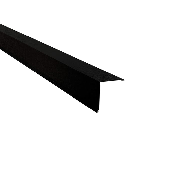 Nok lessenaarsdak | 115 x 115 mm | 80° | Staal 0,50 mm | 80 µm Shimoco | 9005 - Gitzwart #1