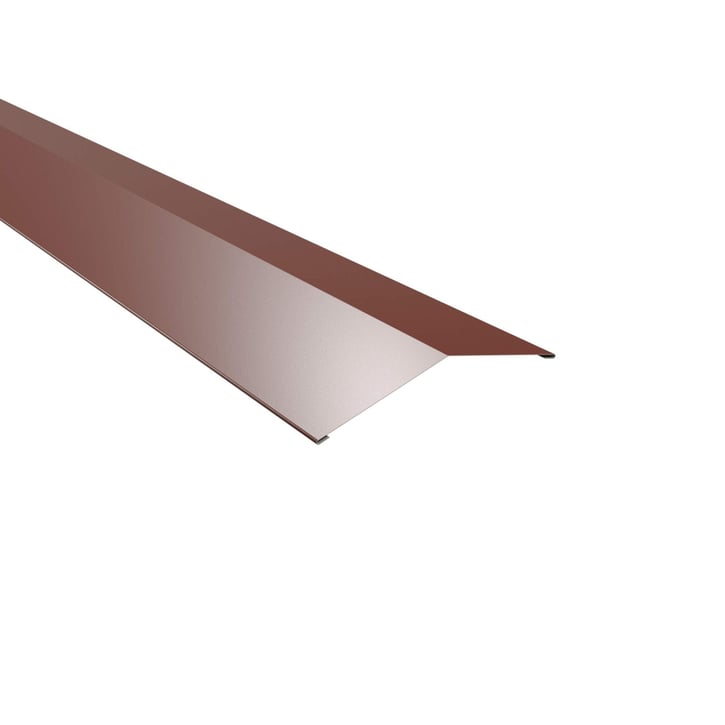 Nokstuk vlak | 145 x 145 mm | 150° | Staal 0,50 mm | 60 µm Puramid | 6012 - Roodbruin #1
