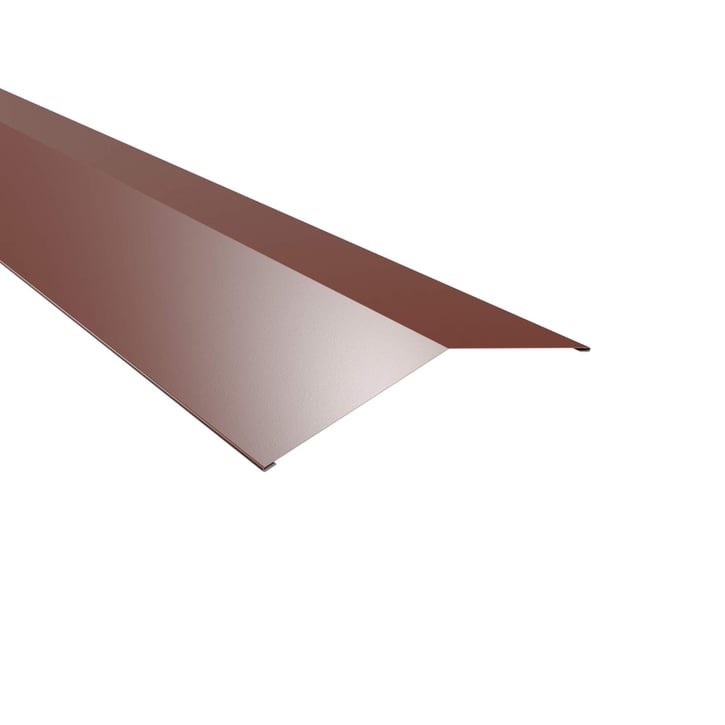 Nokstuk vlak | 198 x 198 mm | 150° | Staal 0,50 mm | 60 µm Puramid | 6012 - Roodbruin #1