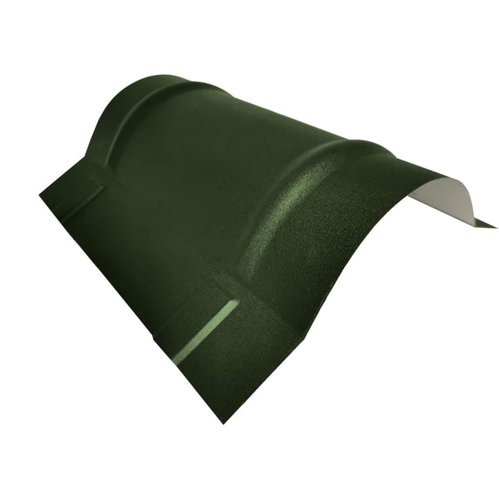 Ronde nok klein | 1,965 m | Staal 0,50 mm | 25 µm Polyester | 6020 - Chroomoxydegroen #1