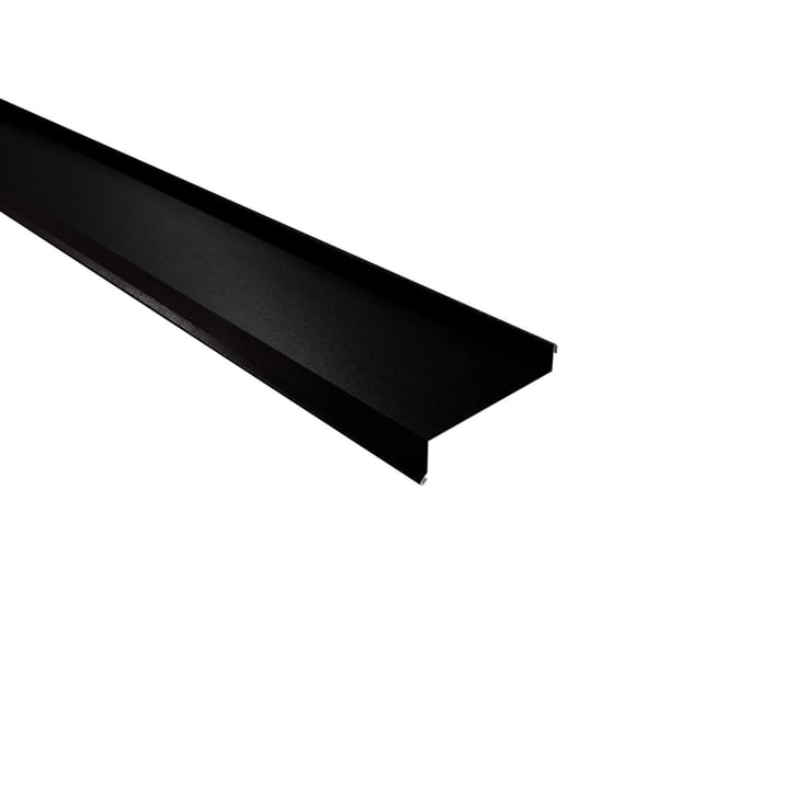 Vensterbank | 50 x 115 x 40 x 2000 mm | Staal 0,50 mm | 35 µm Mattpolyester | 33 - Zwart #1