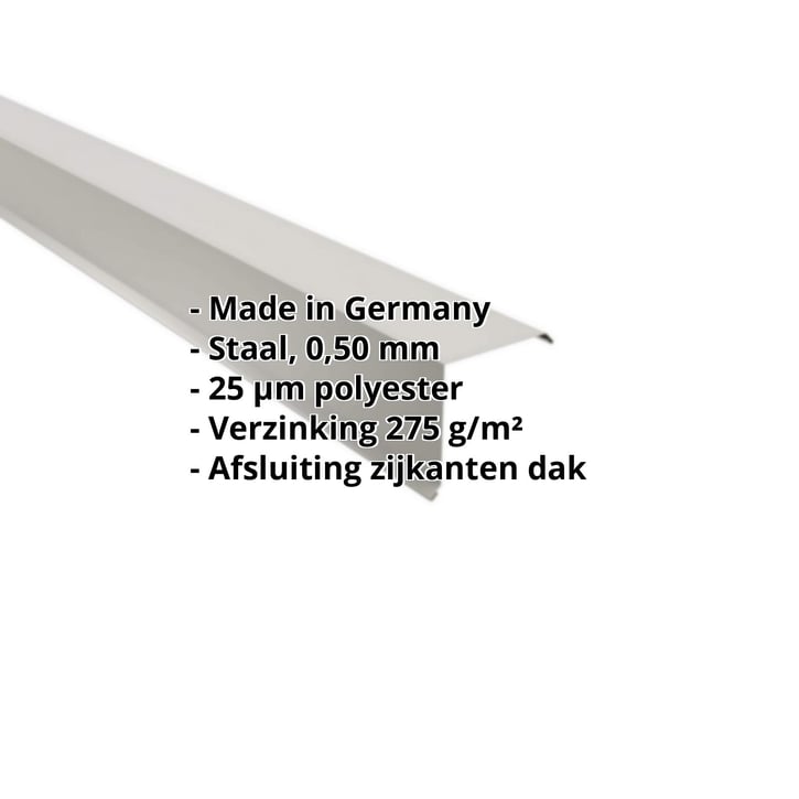 Windveer | 115 x 115 mm | Staal 0,50 mm | 25 µm Polyester | 9006 - Zilver-Metallic #2