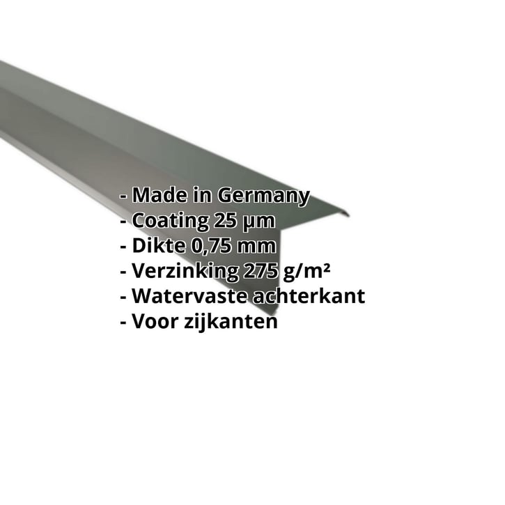 Windveer | 115 x 115 mm | Staal 0,75 mm | 25 µm Polyester | 6020 - Chroomoxydegroen #2