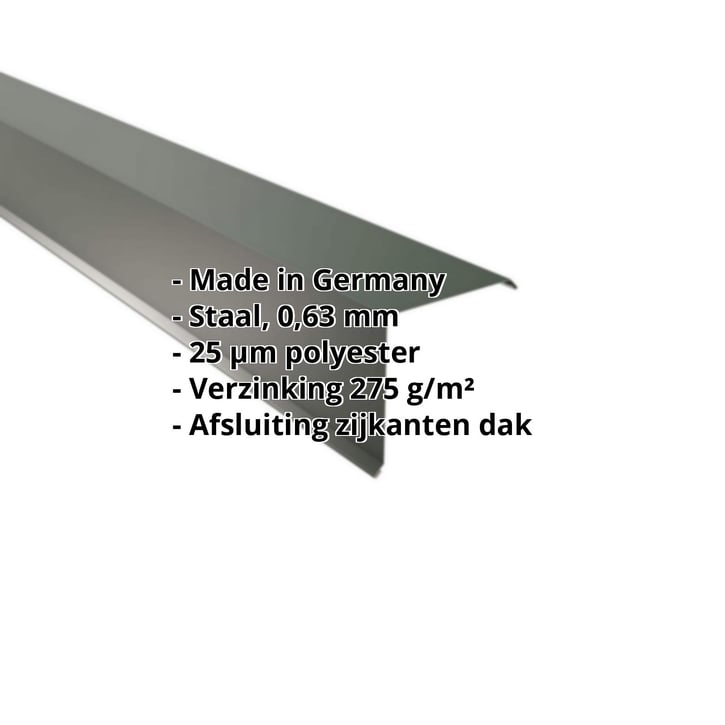 Windveer | 150 x 150 mm | Staal 0,63 mm | 25 µm Polyester | 6020 - Chroomoxydegroen #2
