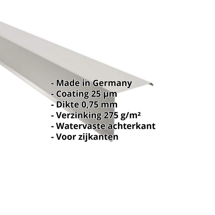 Windveer | 150 x 150 mm | Staal 0,75 mm | 25 µm Polyester | 9006 - Zilver-Metallic #2