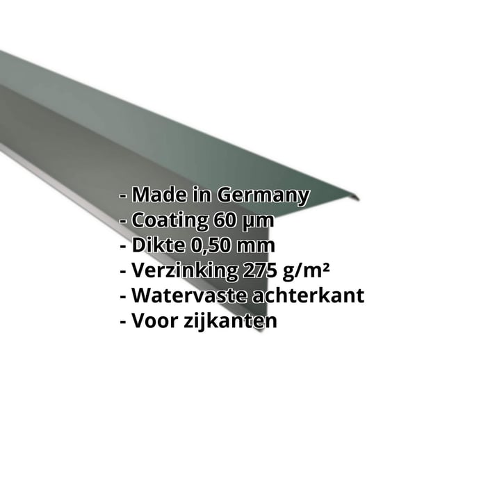 Windveer | 150 x 150 mm | Staal 0,50 mm | 60 µm Puramid | 6005 - Mosgroen #2