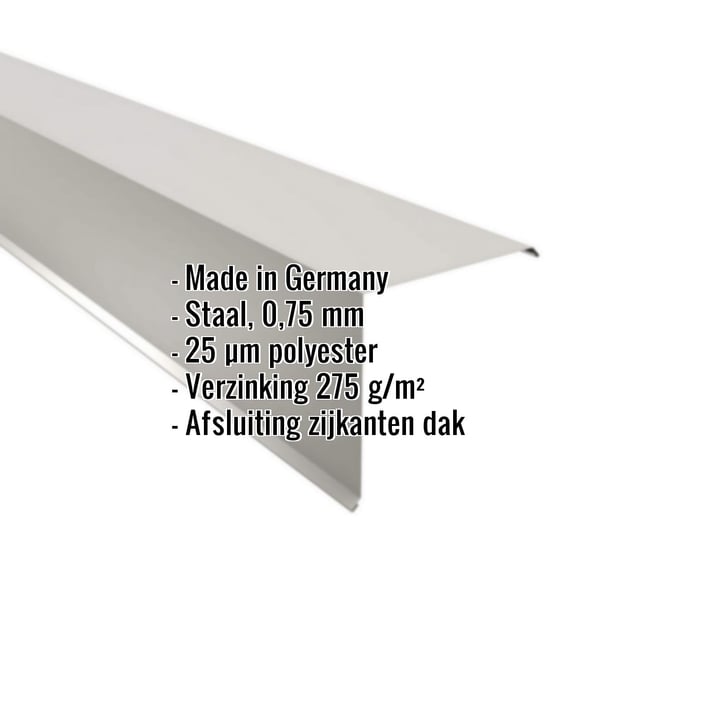 Windveer | 20 x 20 cm | Staal 0,75 mm | 25 µm Polyester | 9006 - Zilver-Metallic #2