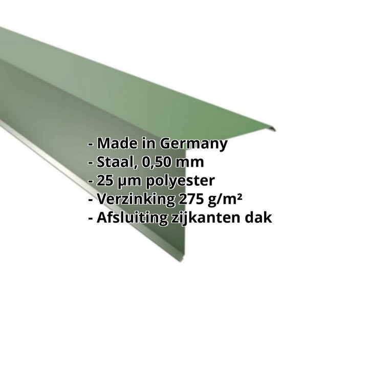 Windveer | 200 x 200 mm | Staal 0,50 mm | 25 µm Polyester | 6002 - Loofgroen #2