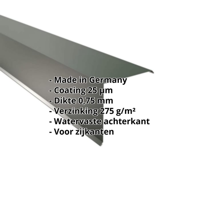 Windveer | 200 x 200 mm | Staal 0,75 mm | 25 µm Polyester | 6020 - Chroomoxydegroen #2
