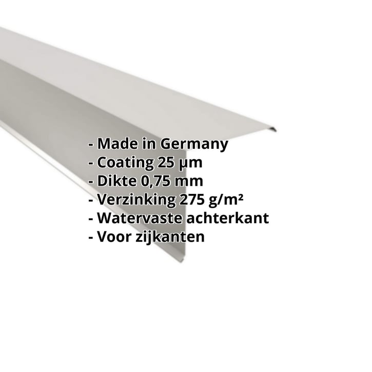 Windveer | 200 x 200 mm | Staal 0,75 mm | 25 µm Polyester | 9006 - Zilver-Metallic #2