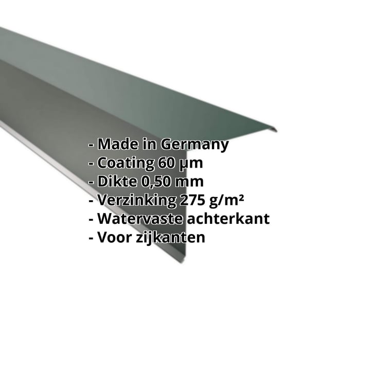 Windveer | 200 x 200 mm | Staal 0,50 mm | 60 µm Puramid | 6005 - Mosgroen #2