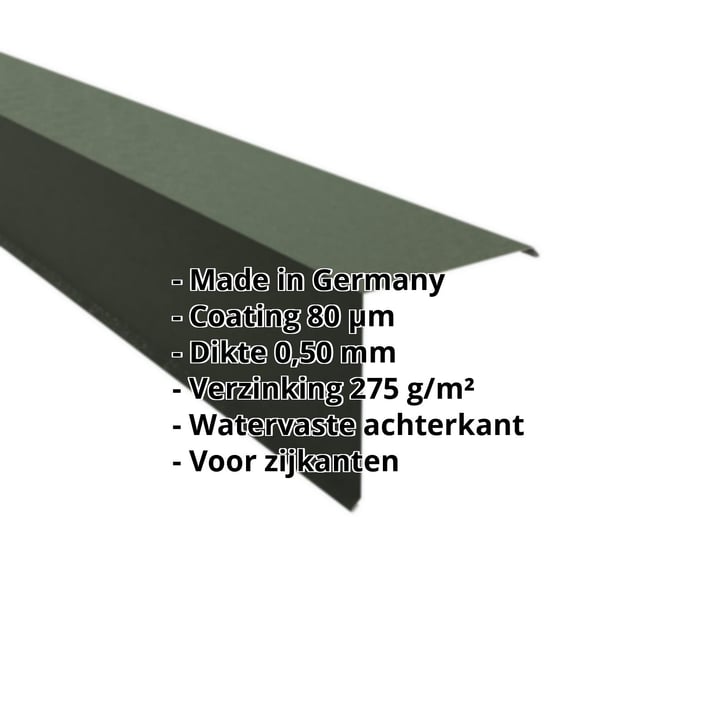 Windveer | 200 x 200 mm | Staal 0,50 mm | 80 µm Shimoco | 6020 - Chroomoxydegroen #2