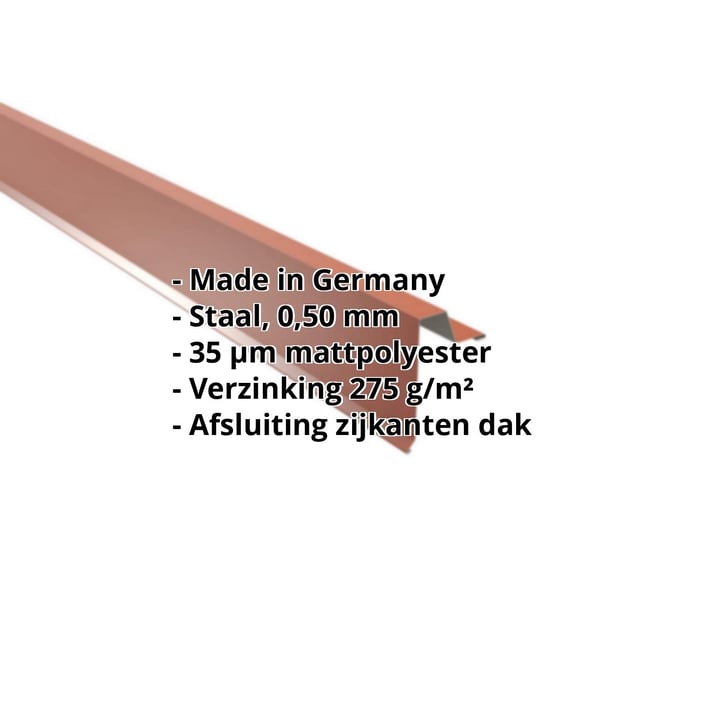 Windveer | Felsplaat 33/500 | Staal 0,50 mm | 35 µm Mattpolyester | 75 - Terracotta #2