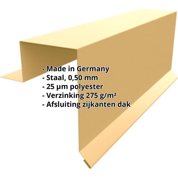Windveer | Felsplaat PD-510-S | Staal 0,50 mm | 25 µm Polyester | 1002 - Zandgeel #2