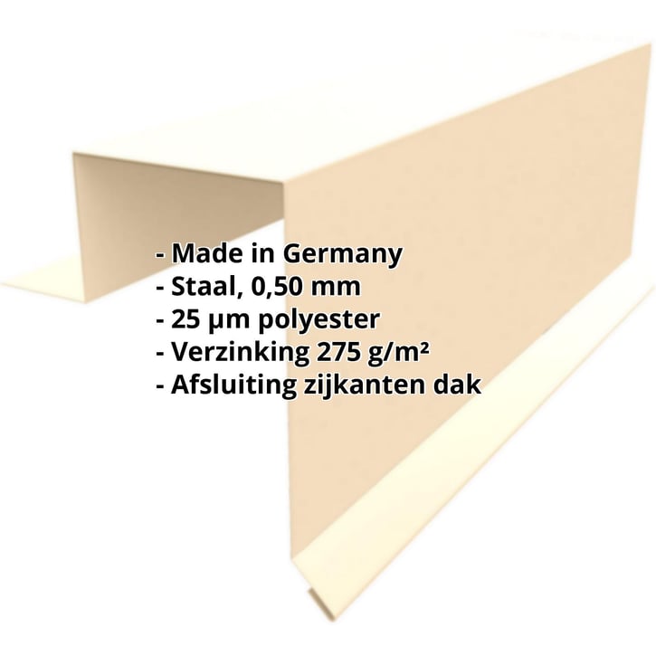 Windveer | Felsplaat PD-510-S | Staal 0,50 mm | 25 µm Polyester | 1015 - Licht ivoorkleurig #2