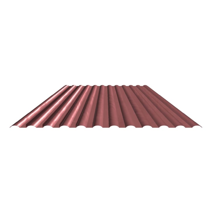 PVC profielplaat SINTRA | 77/18 | 1,20 mm | Rood metallic | 2000 mm #3