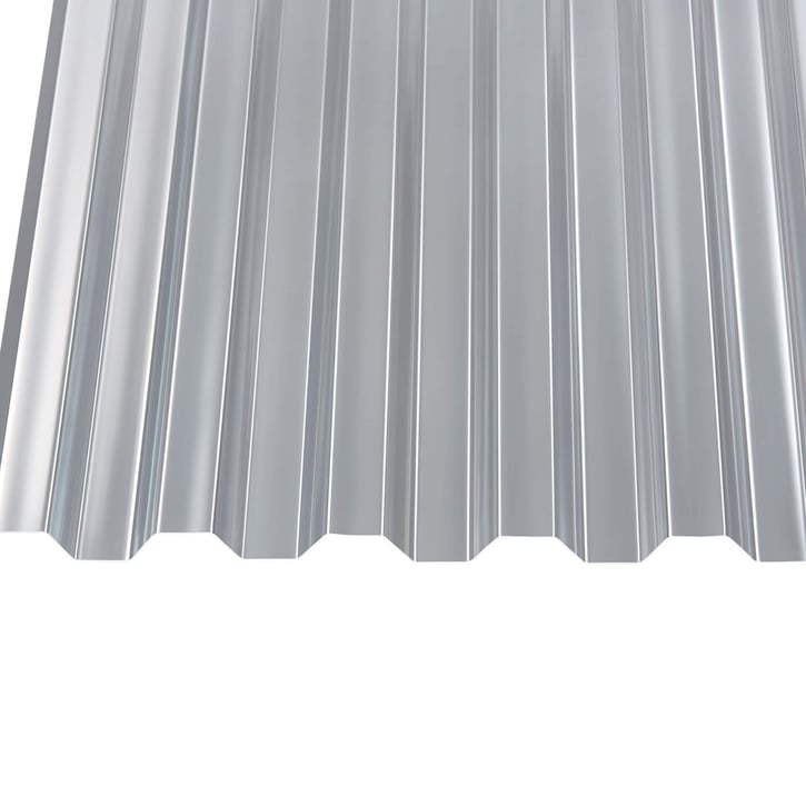 PET damwandplaat | 76/18 | Voordeelpakket | 1,10 mm | Helder, licht blauw getint | Blueline | Breedte 3,13 m | Lengte 2,00 m #4