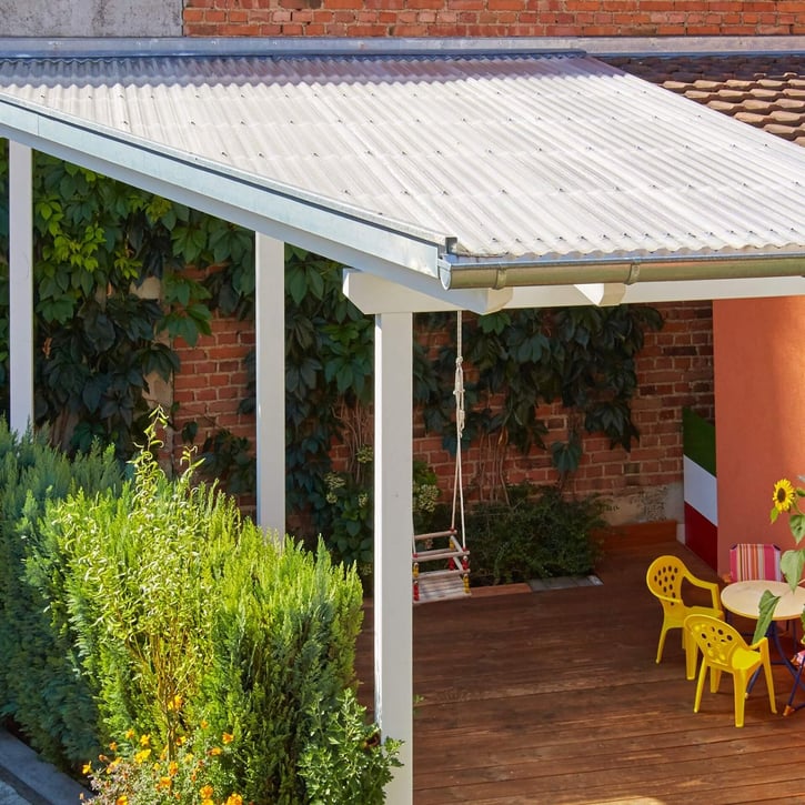 Polycarbonaat damwandplaat | 76/18 | Voordeelpakket | 1,30 mm | Helder | Breedte 3,00 m | Lengte 2,00 m #10