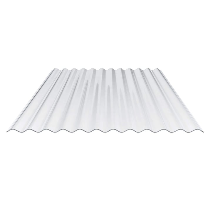 Polycarbonaat golfplaat | 76/18 | Voordeelpakket | 1,40 mm | Helder | Breedte 2,57 m | Lengte 2,00 m #5