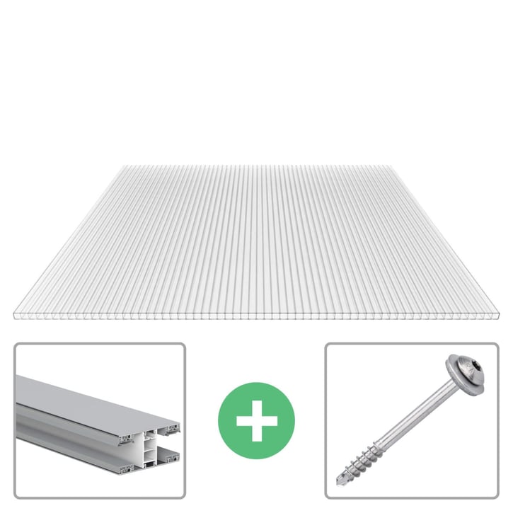 Polycarbonaat kanaalplaat | 10 mm | Profiel Mendig | Voordeelpakket Plaatbreedte 1050 mm | Helder | Breedte 3,30 m | Lengte 2,00 m Polycarbonaat kanaalplaat | 10 mm | Profiel Mendig | Voordeelpakket | Plaatbreedte 1050 mm | Helder | Breedte 3,30 m | Lengte 2,00 m #1