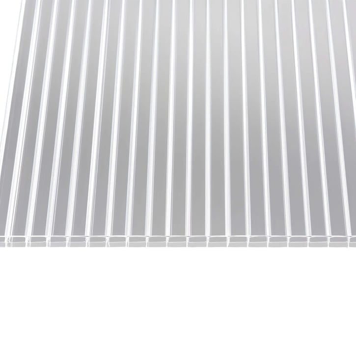 Polycarbonaat kanaalplaat | 16 mm | Profiel A1 | Voordeelpakket | Plaatbreedte 980 mm | Helder | dubbelzijdige UV-bescherming | Breedte 3,08 m | L #5