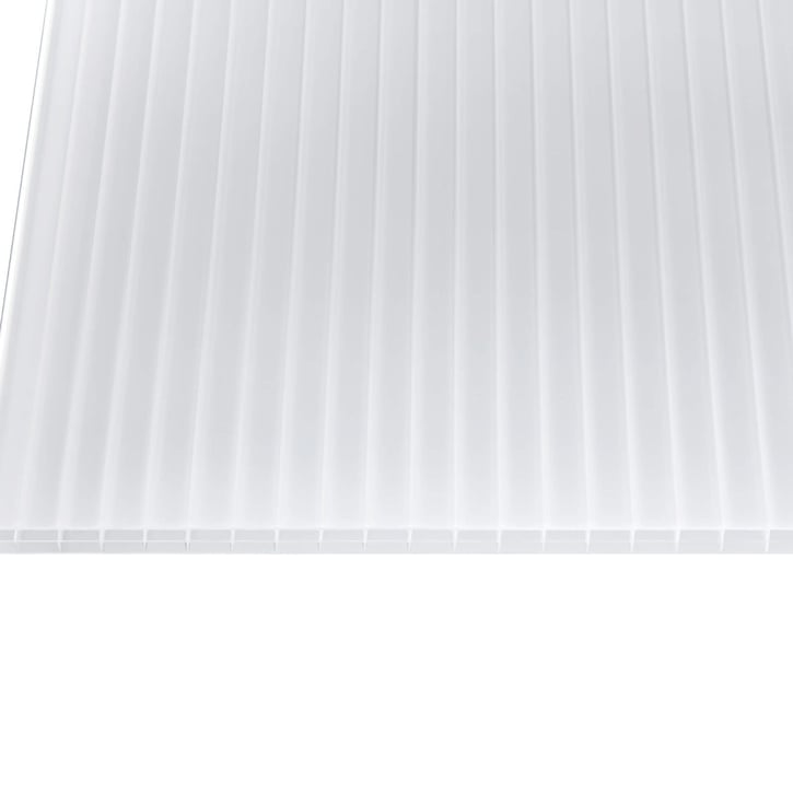 Polycarbonaat kanaalplaat | 16 mm | Profiel A4 | Voordeelpakket | Plaatbreedte 980 mm | Opaal wit | Blueline | Breedte 3,09 m | Lengte 2,00 m #6
