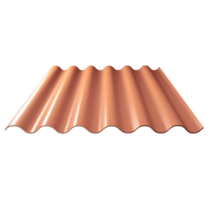 Vezelcement golfplaat P76 | Terracotta | 3050 mm #2