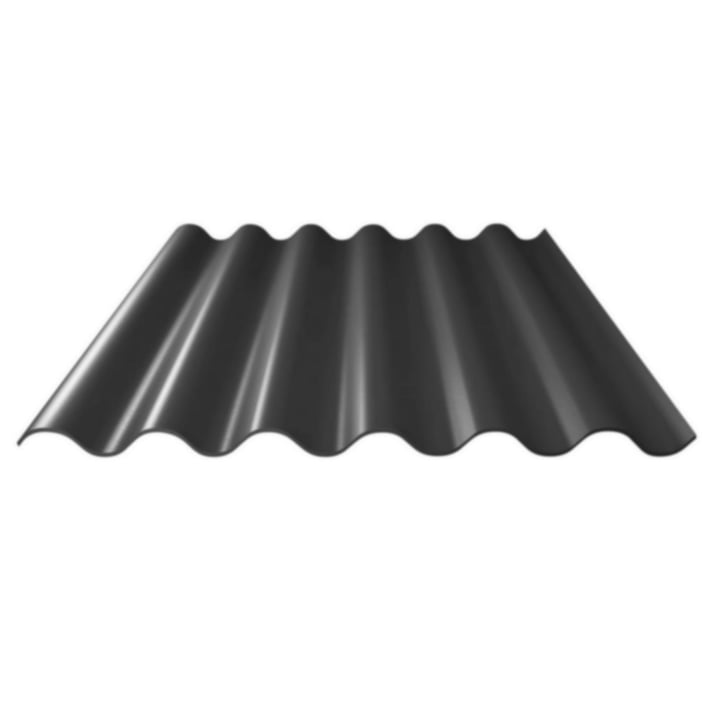 Vezelcement golfplaat P76 | Zwart | 3050 mm #2