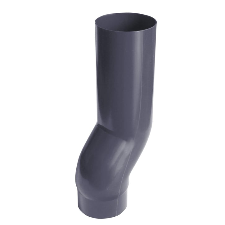 Regenpijp voetstukbocht | PVC | Ø 110 mm | Kleur grafiet #1