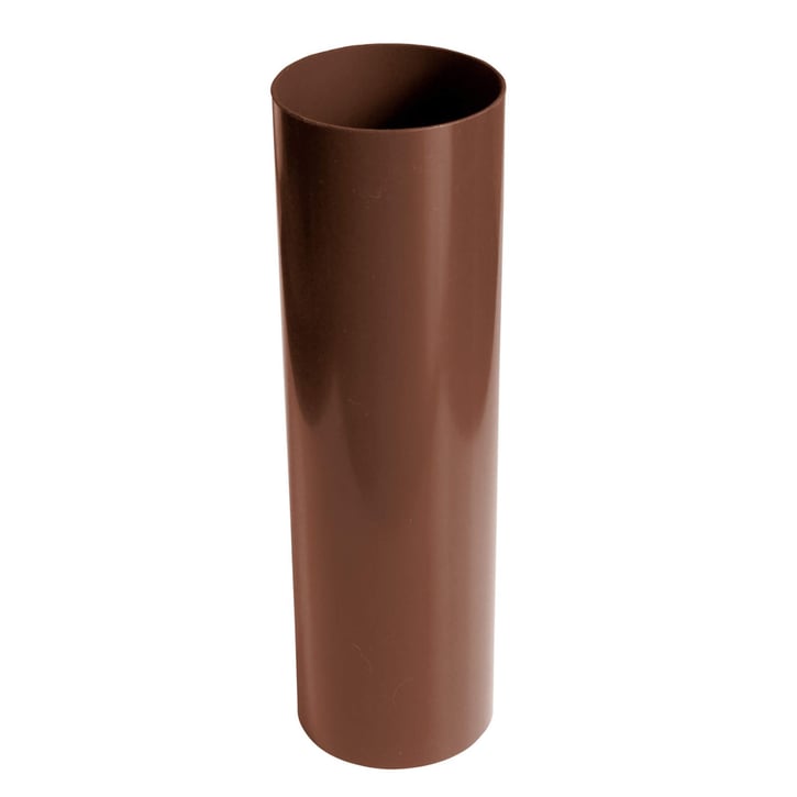 Kunststof dakgoot voordeelpakket 10 m | Ø 125/90 mm | Kleur bruin #8