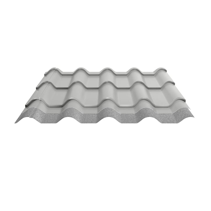 Dakpanplaat EUROPA | Anti-Drup 1000 g/m² | Staal 0,50 mm | 25 µm Polyester | 9006 - Zilver-Metallic #4