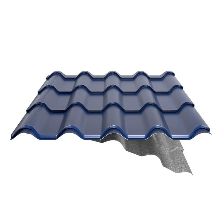 Dakpanplaat EUROPA | Anti-Drup 1000 g/m² | Staal 0,63 mm | 25 µm Polyester | 5010 - Gentiaanblauw #4