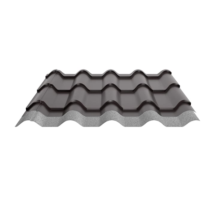Dakpanplaat EUROPA | Anti-Drup 700 g/m² | Staal 0,50 mm | 60 µm TTHD | 8017 - Chocoladebruin #4