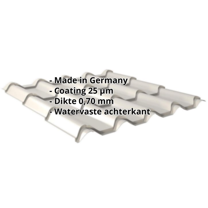 Dakpanplaat EUROPA | Aluminium 0,70 mm | 25 µm Polyester | 9006 - Zilver-Metallic #2
