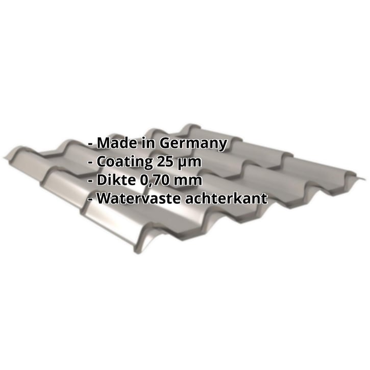 Dakpanplaat EUROPA | Aluminium 0,70 mm | 25 µm Polyester | 9007 - Grijs aluminiumkleurig #2