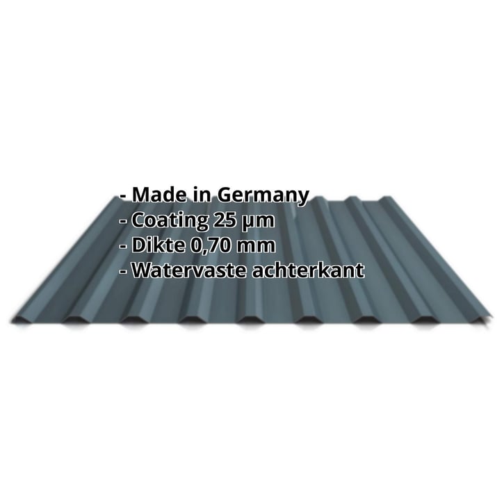 Damwandplaat 20/1100 | Dak | Aluminium 0,70 mm | 25 µm Polyester | 7016 - Antracietgrijs #2