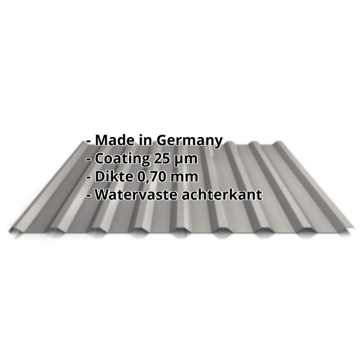 Damwandplaat 20/1100 | Dak | Aluminium 0,70 mm | 25 µm Polyester | 9007 - Grijs aluminiumkleurig #2