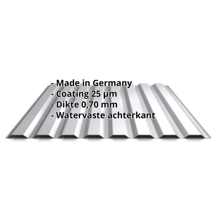 Damwandplaat 20/1100 | Gevel | Aluminium 0,70 mm | 25 µm Polyester | 9006 - Zilver-Metallic #2