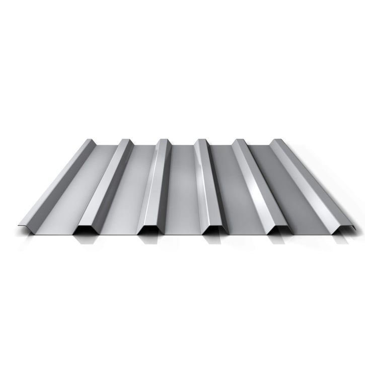Damwandplaat 35/207 | Dak | Anti-Drup 1000 g/m² | Actieplaat | Staal 0,75 mm | 25 µm Polyester | 9006 - Zilver-Metallic #1