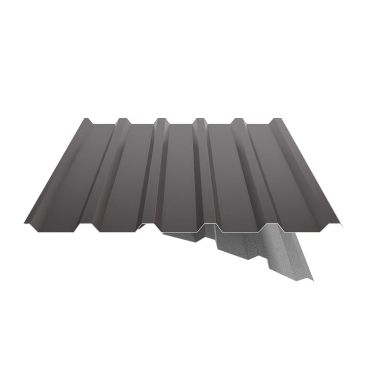 Damwandplaat 35/207 | Dak | Anti-Drup 1000 g/m² | Staal 0,63 mm | 25 µm Polyester | 8017 - Chocoladebruin #6