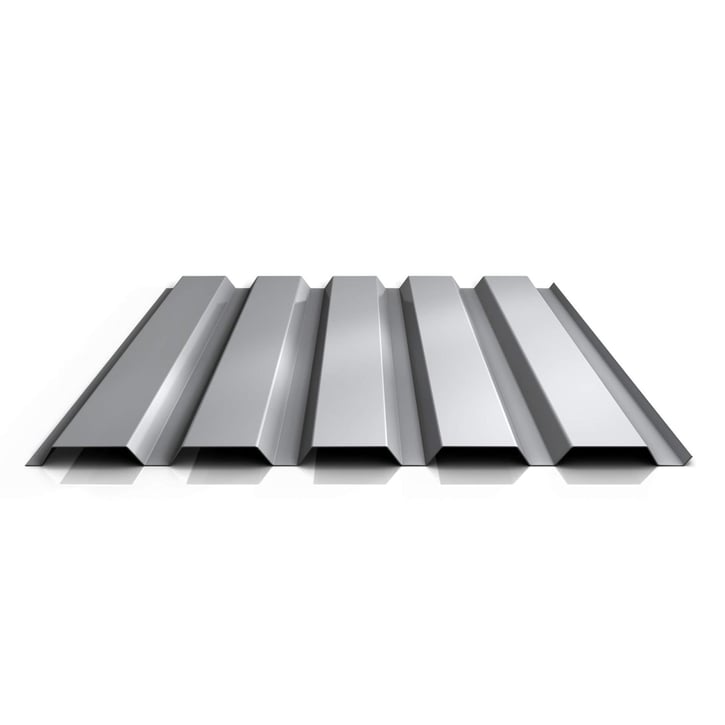 Damwandplaat 35/207 | Gevel | Staal 0,63 mm | 25 µm Polyester | 9006 - Zilver-Metallic #1