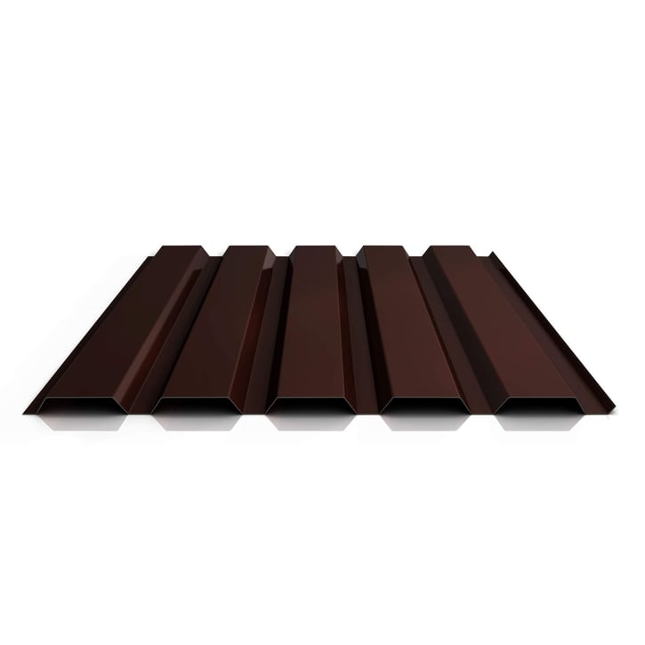 Damwandplaat 35/207 | Gevel | Staal 0,50 mm | 60 µm TTHD | 8017 - Chocoladebruin #1