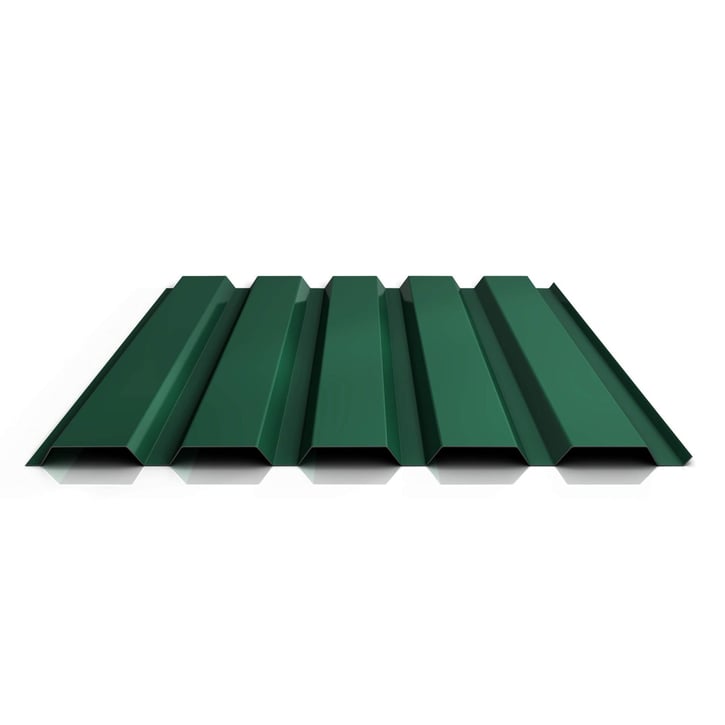 Damwandplaat 35/207 | Gevel | Aluminium 0,70 mm | 25 µm Polyester | 6005 - Mosgroen #1