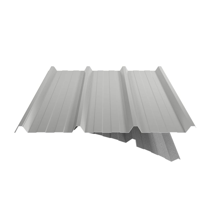 Damwandplaat 45/333 | Dak | Anti-Drup 1000 g/m² | Actieplaat | Staal 0,75 mm | 25 µm Polyester | 9006 - Zilver-Metallic #6
